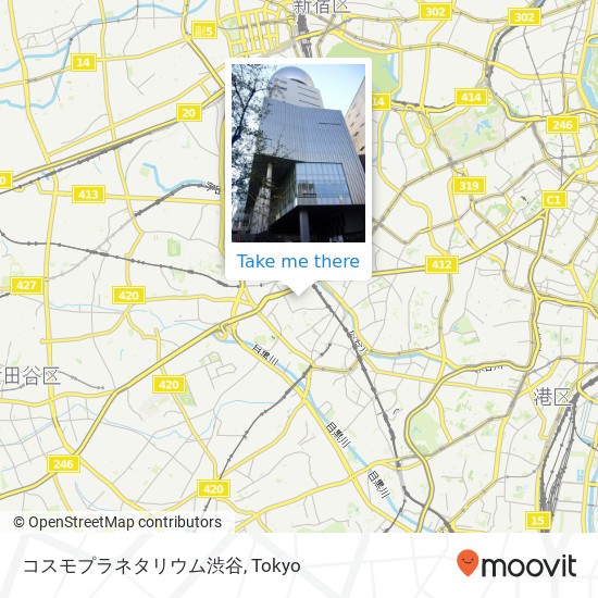 コスモプラネタリウム渋谷 map