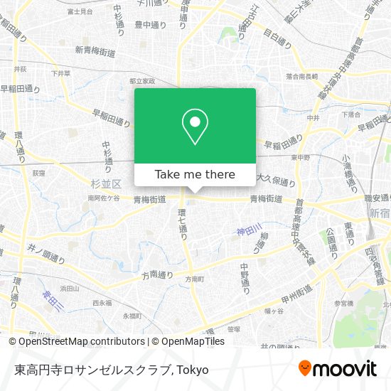 東高円寺ロサンゼルスクラブ map