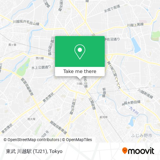 東武 川越駅 (TJ21) map