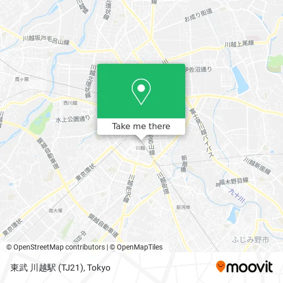 東武 川越駅 (TJ21) map