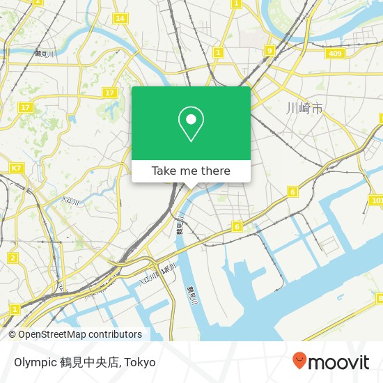 Olympic 鶴見中央店 map