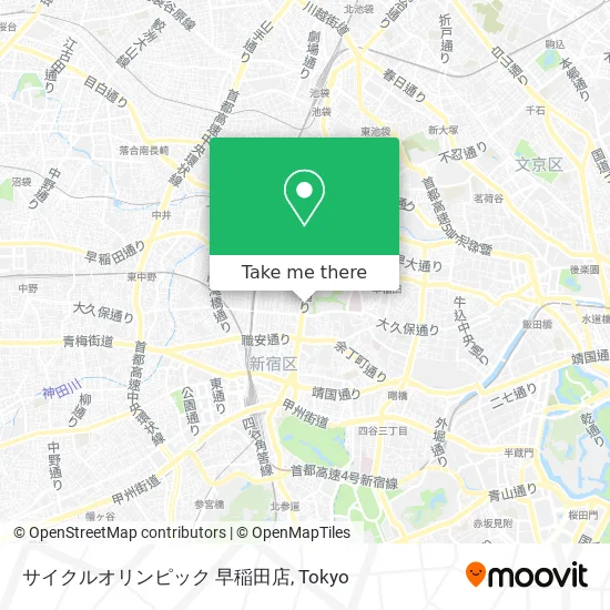 サイクルオリンピック 早稲田店 map