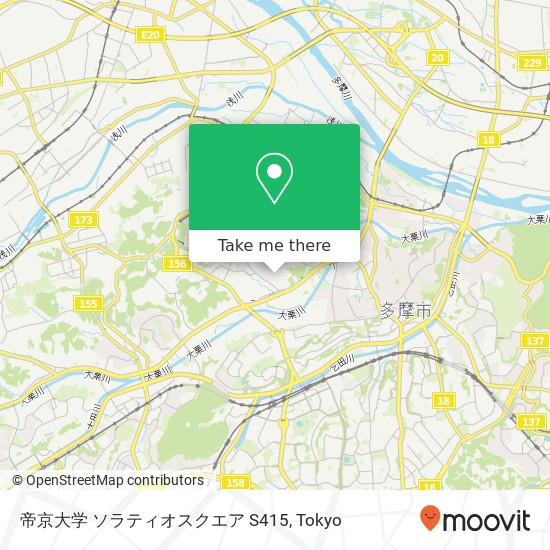 帝京大学 ソラティオスクエア S415 map