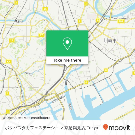 ポタパスタカフェステーション 京急鶴見店 map