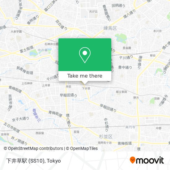 下井草駅 (SS10) map