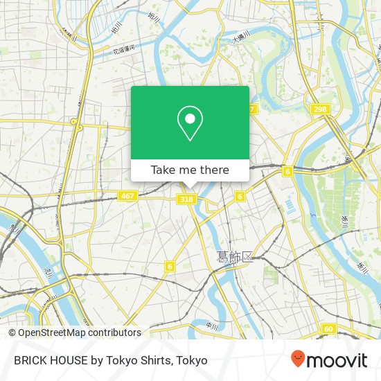 BRICK HOUSE by Tokyo Shirts map