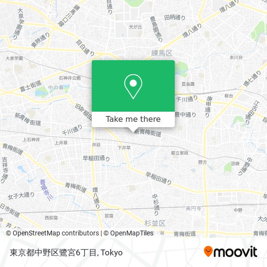 東京都中野区鷺宮6丁目 map