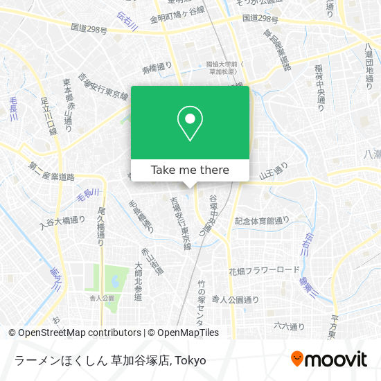 ラーメンほくしん 草加谷塚店 map