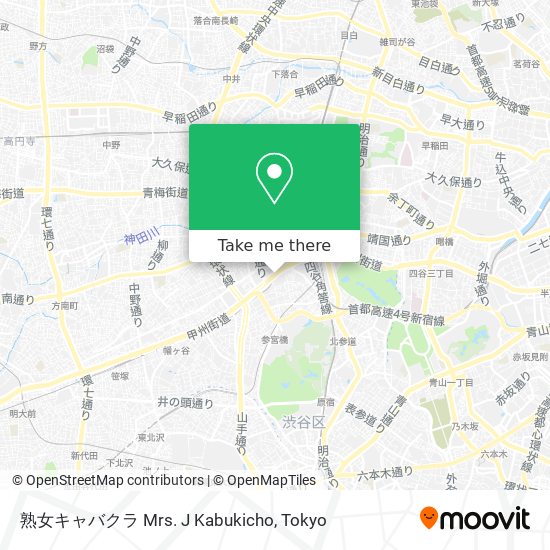 熟女キャバクラ Mrs. J Kabukicho map