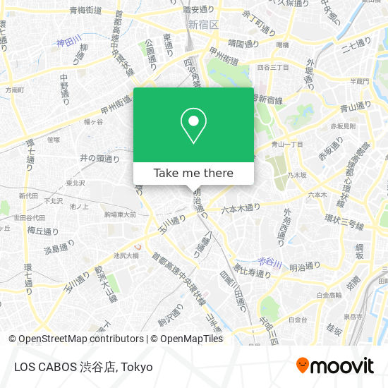 LOS CABOS 渋谷店 map
