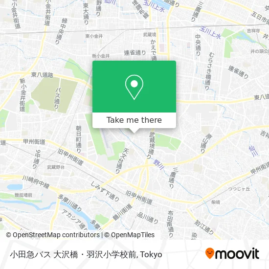 小田急バス 大沢橋・羽沢小学校前 map