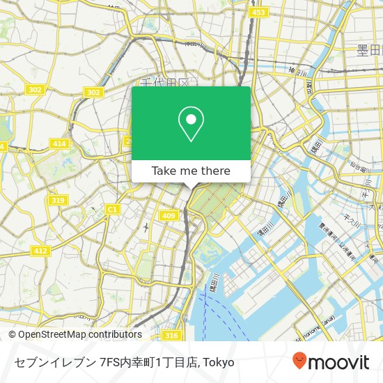 セブンイレブン 7FS内幸町1丁目店 map