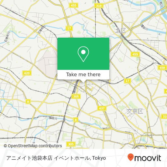 アニメイト池袋本店 イベントホール map