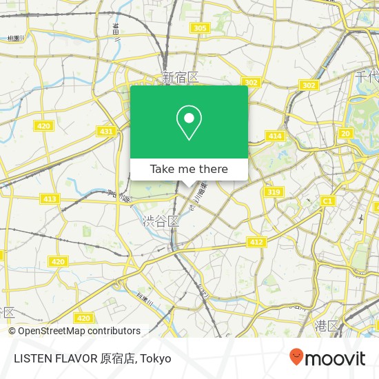 LISTEN FLAVOR 原宿店 map