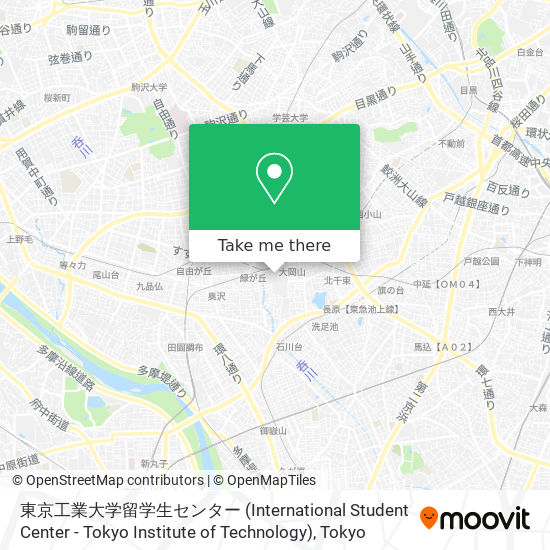 東京工業大学留学生センター (International Student Center - Tokyo Institute of Technology) map
