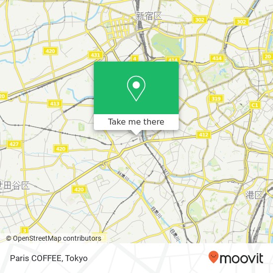 Paris COFFEE map