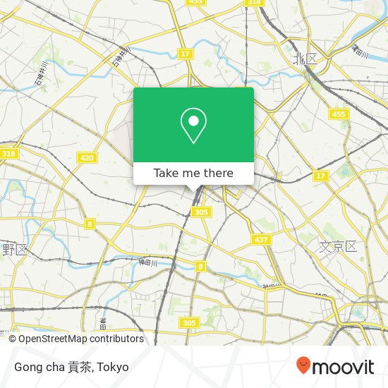 Gong cha 貢茶 map