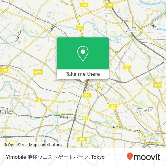Y!mobile 池袋ウエストゲートパーク map