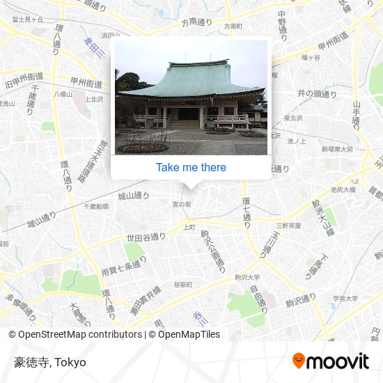 豪徳寺 map