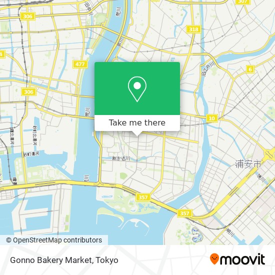 Gonno Bakery Market map