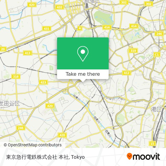 東京急行電鉄株式会社 本社 map