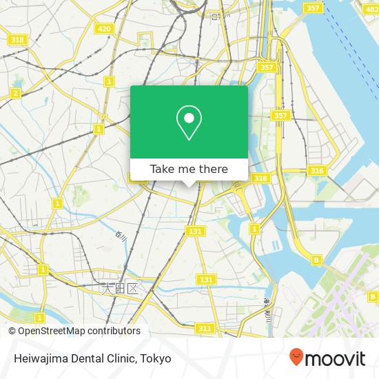 Heiwajima Dental Clinic map