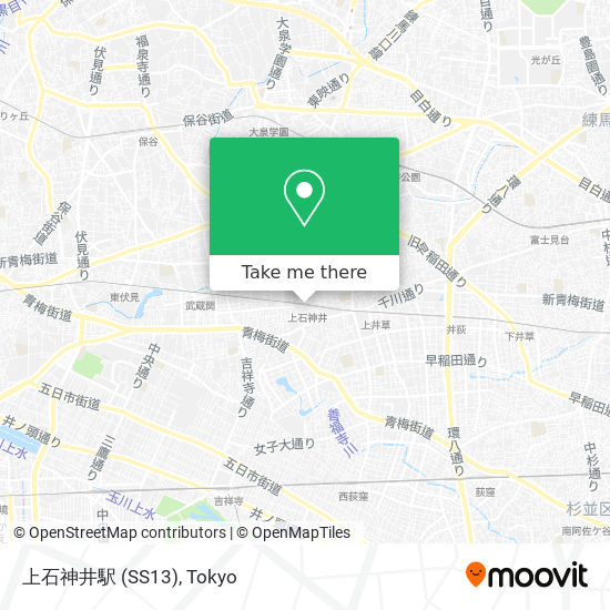 上石神井駅 (SS13) map