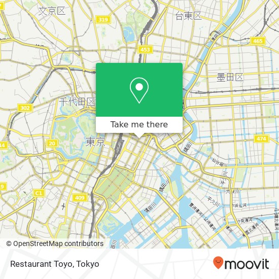 Restaurant Toyo map