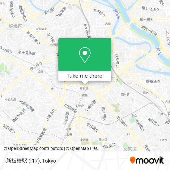 Shin-Itabashi Station (I17) map
