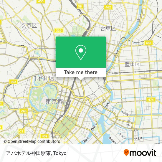 アパホテル神田駅東 map