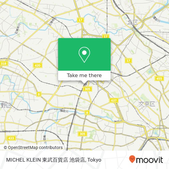 MICHEL KLEIN 東武百貨店 池袋店 map