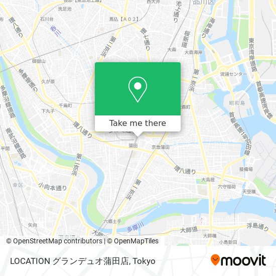 LOCATION グランデュオ蒲田店 map