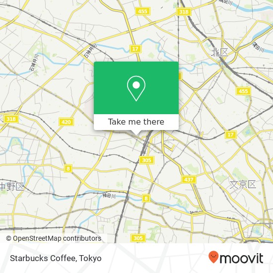 Starbucks Coffee map