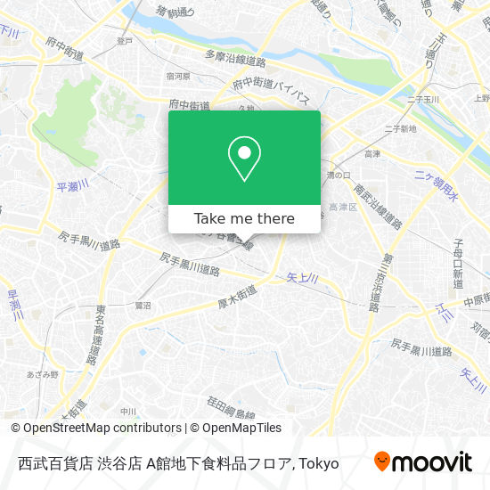 西武百貨店 渋谷店 A館地下食料品フロア map