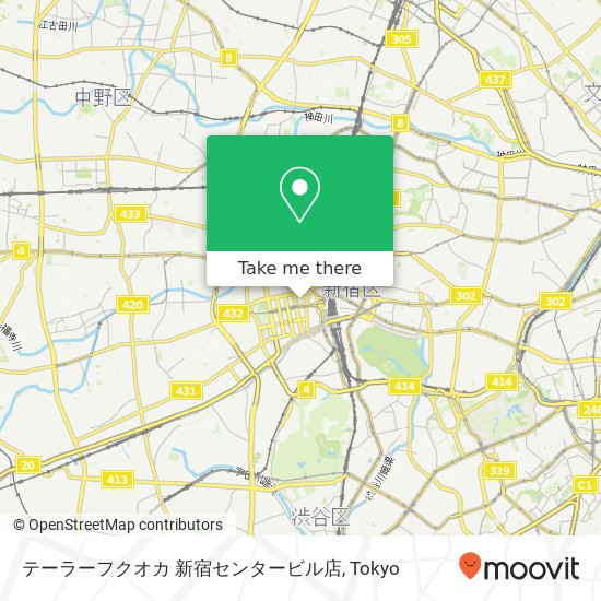 テーラーフクオカ 新宿センタービル店 map