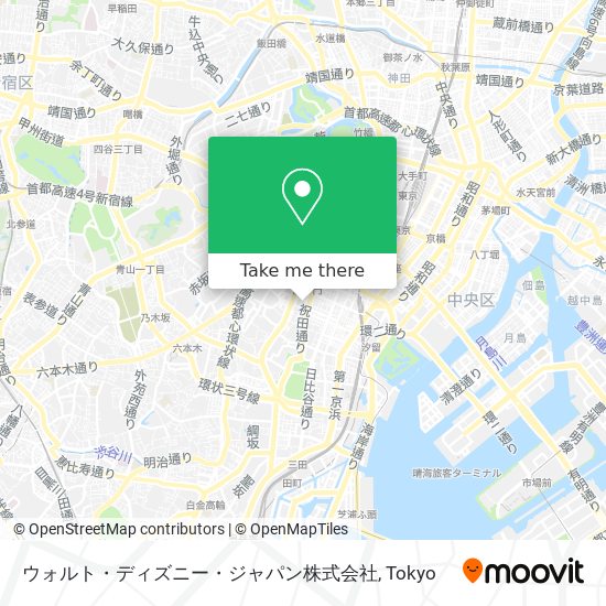 ウォルト・ディズニー・ジャパン株式会社 map