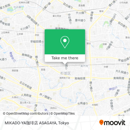 MIKADO-YA珈琲店 ASAGAYA map