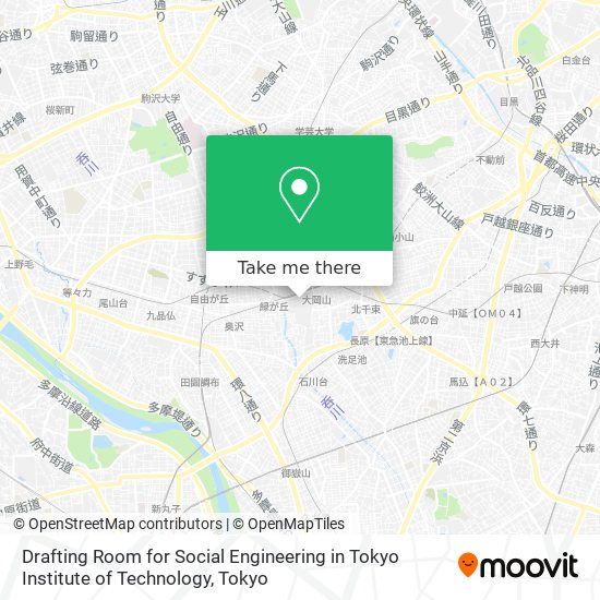 Drafting Room for Social Engineering in Tokyo Institute of Technology map