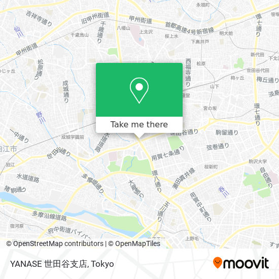 YANASE 世田谷支店 map