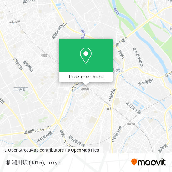 柳瀬川駅 (TJ15) map