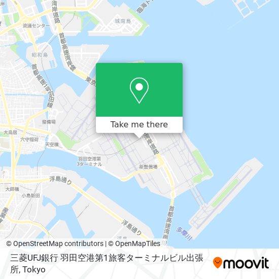 三菱UFJ銀行 羽田空港第1旅客ターミナルビル出張所 map