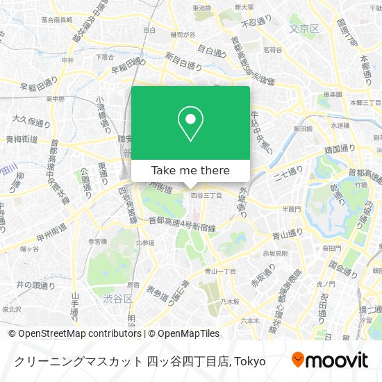 クリーニングマスカット 四ッ谷四丁目店 map