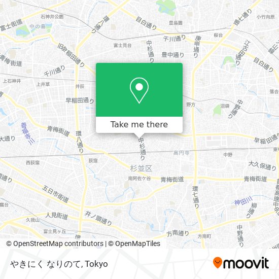 やきにく なりのて map