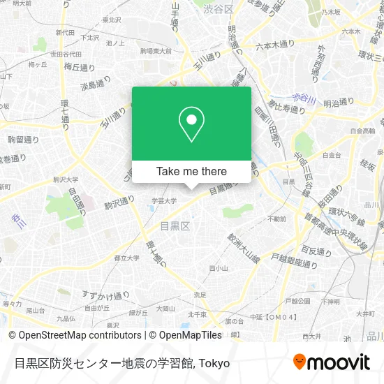 目黒区防災センター地震の学習館 map