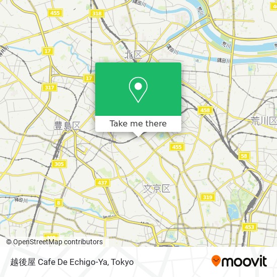 越後屋 Cafe De Echigo-Ya map