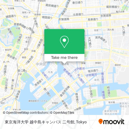 東京海洋大学 越中島キャンパス 二号館 map