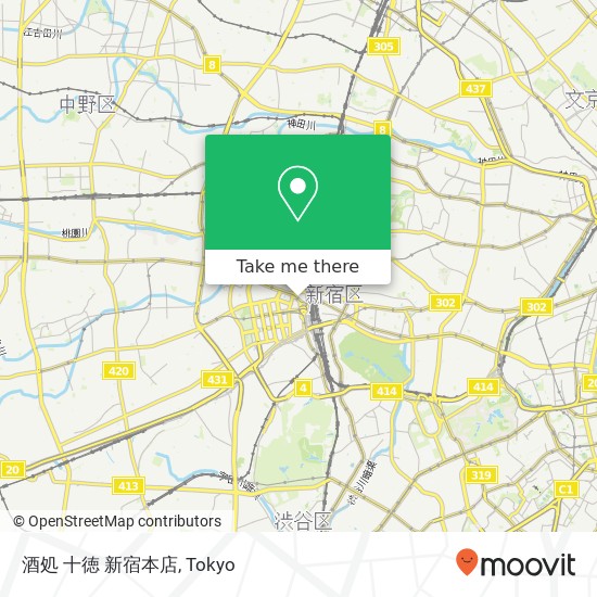 酒処 十徳 新宿本店 map