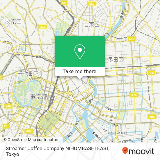 Streamer Coffee Company NIHOMBASHI EAST map