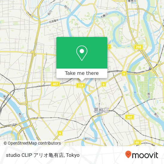 studio CLIP アリオ亀有店 map
