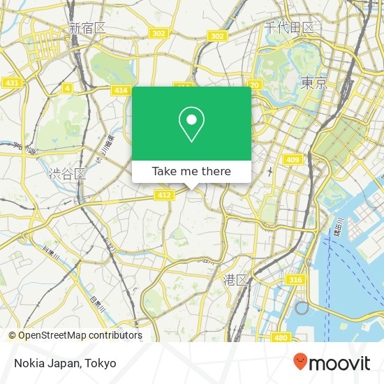 Nokia Japan map